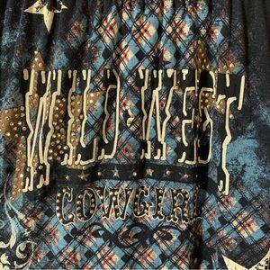 NWT 2/$35 Vanilla Sugar Wild West Cowgirl Studded tee shirt